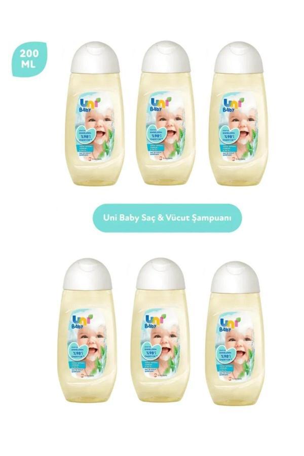 Uni Baby Saç Ve Vücut Şampuanı 200 Ml X6 - Image 1
