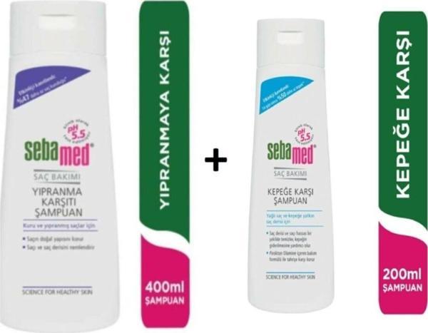 Sebamed Yıpranmaya Karşı 400Ml + Kepeğe Karşı 200Ml Şampuan Seti - Image 1