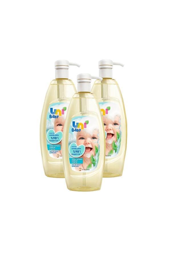 Uni Baby Saç Ve Vücut Şampuanı 500 Ml X 3 Adet - Image 1