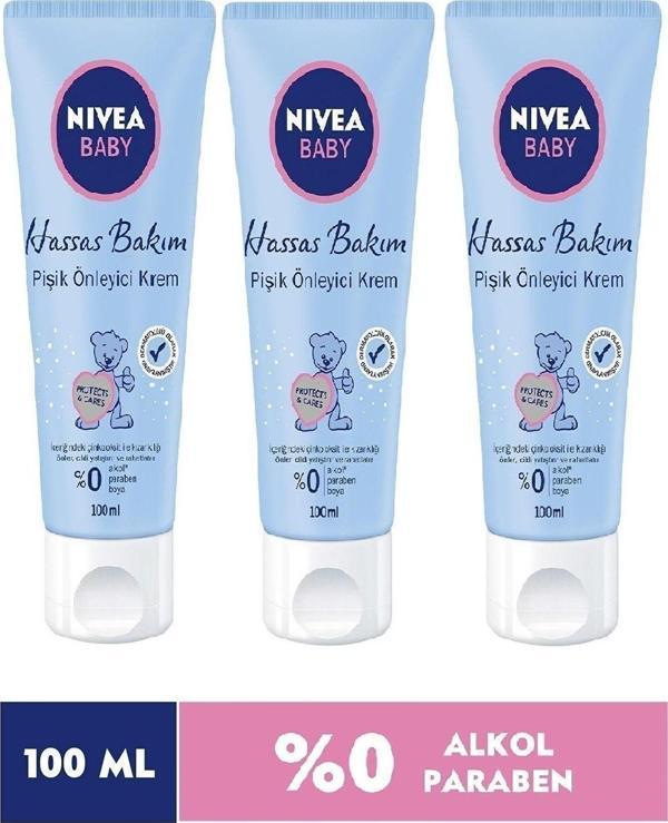Nivea Hassas Bakım Pişik Önleyici Kremi 100 Ml X 3 Adet - Image 1