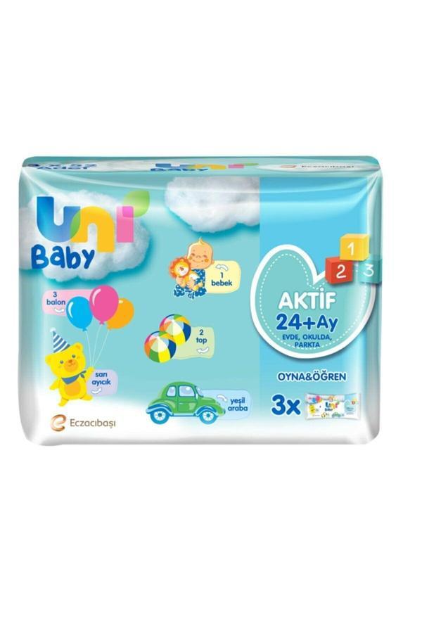 Uni Baby Bebek Islak Mendil Oyna Öğren Islak Mendil 3X52 6 Adet Toplam 18 Paket - Image 1