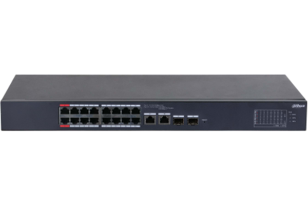 DAHUA CS4218-16ET-240, 16Port, Megabit, PoE 240W, 2 Port SFP Gigabit Combo, Cloud Yönetilebilir, Switch - Image 1