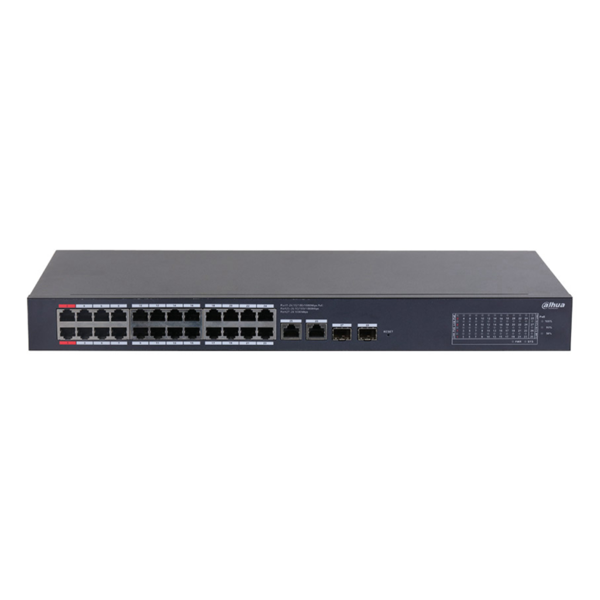 DAHUA CS4228-24GT-240, 24Port, Gigabit, PoE 240W, 2 Port Uplink, 2 Port SFP Gigabit Combo, Cloud Yönetilebilir, Switch - Image 1