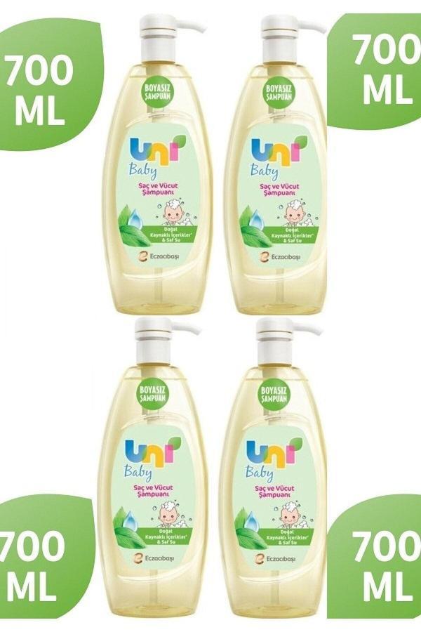 Uni Baby Saç Ve Vücut Şampuanı 700 Ml*4 Adet - Image 1