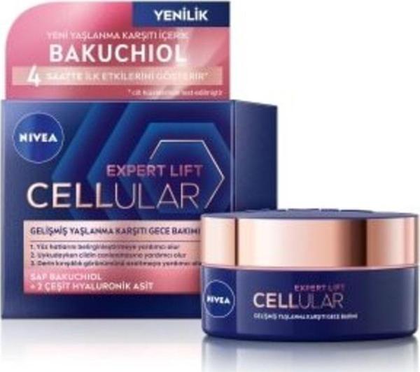 Nivea Hyaluron Cellular Filler + Şekillendirici Yaşlanma Karşıtı Gece Kremi 50 Ml - Image 1