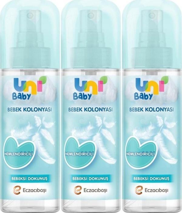 Uni Baby Bebek Kolonyası 150Ml Nemlendiricili/Bebeksi Dokunuş (3 Lü Set) - Image 1