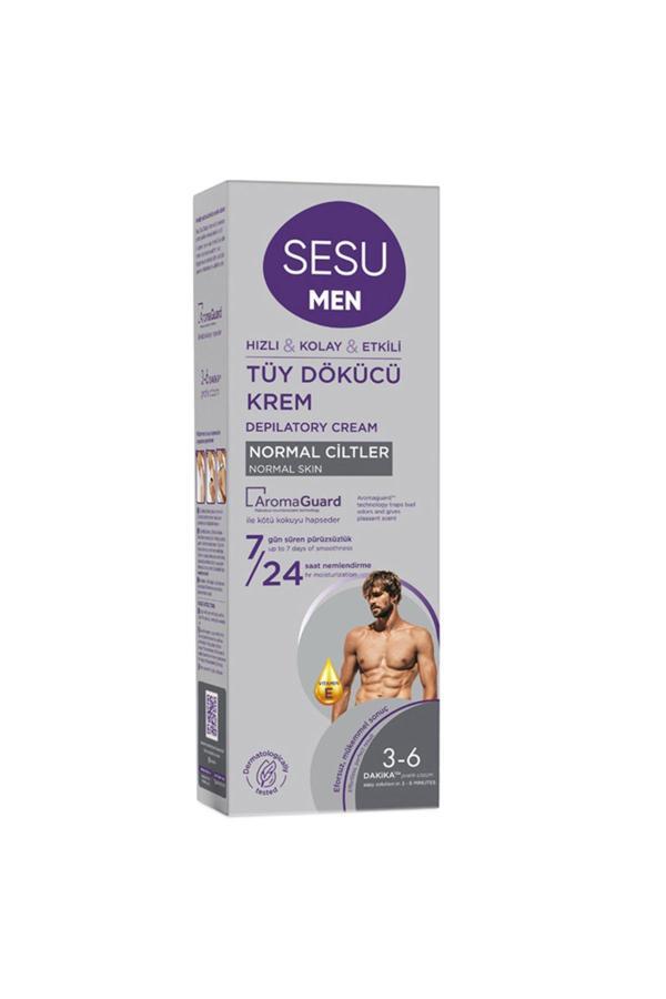 Sesu Erkekler İçin Hızlı, Kolay, Etkiliyeci Ve Pürüzsüzlük Sağlayıcı Tüy Dökücü Krem Eleg.547 - Image 1