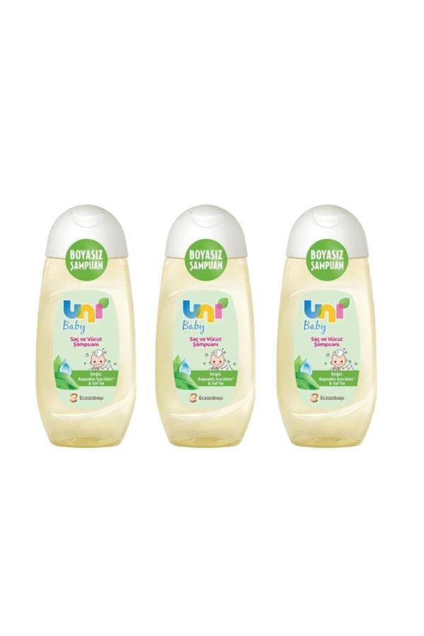Uni Baby Bebek Saç Ve Vücut Şampuanı 200 Ml X 3 Adet - Image 1