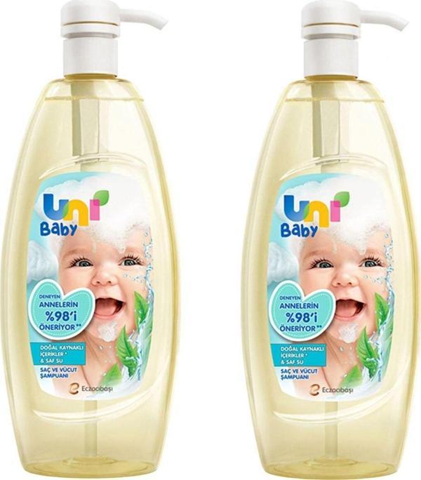 Uni Baby Bebek Saç Ve Vücut Şampuanı 500 Ml 2 Adet - Image 1