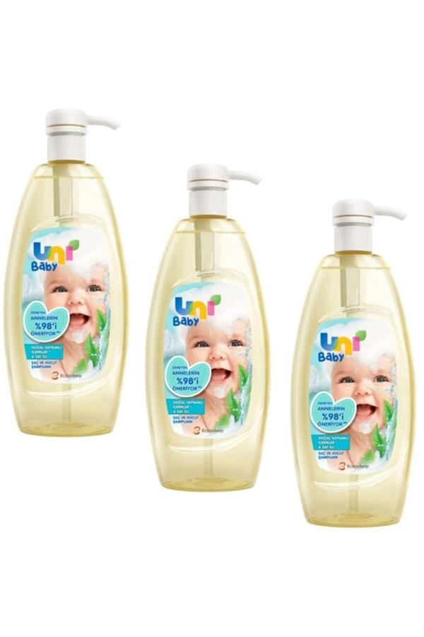 Uni Baby Bebek Saç Ve Vücut Şampuanı 700 Ml 3 Adet - Image 1