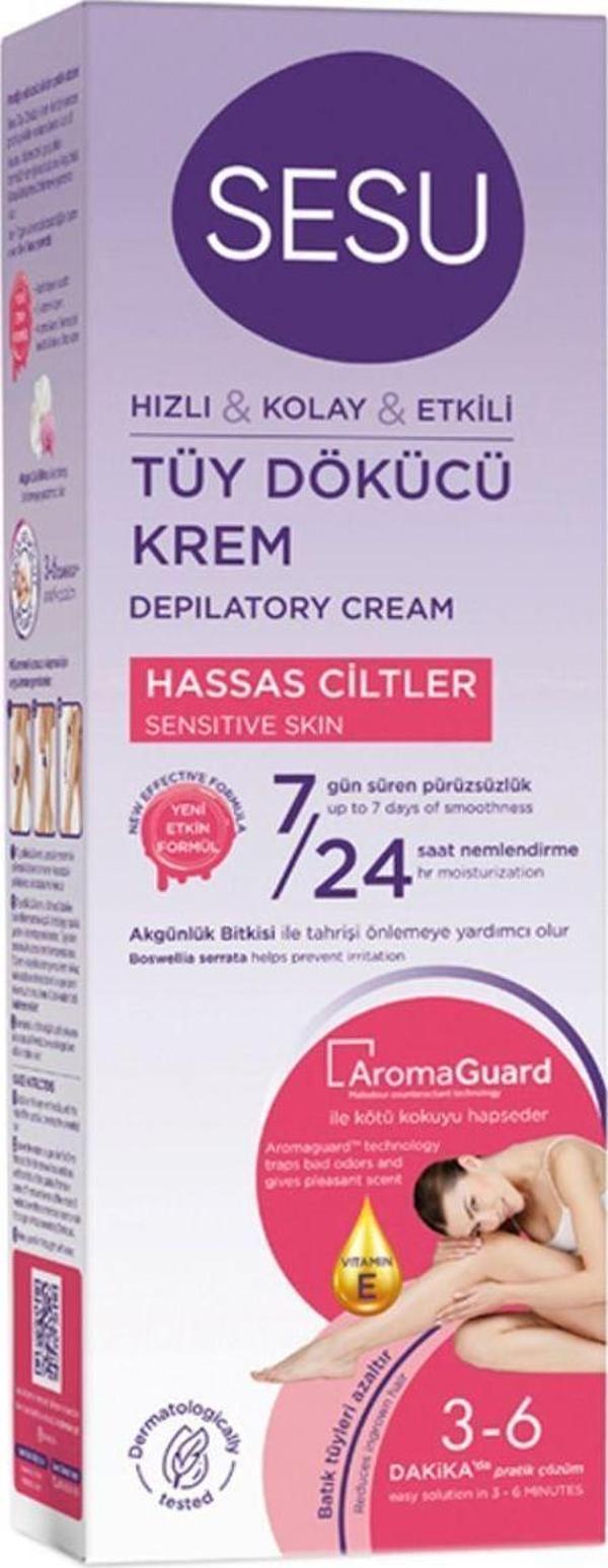 Sesu Tüy Dökücü Krem Hassas Ciltler İçin 100 Ml - Image 1