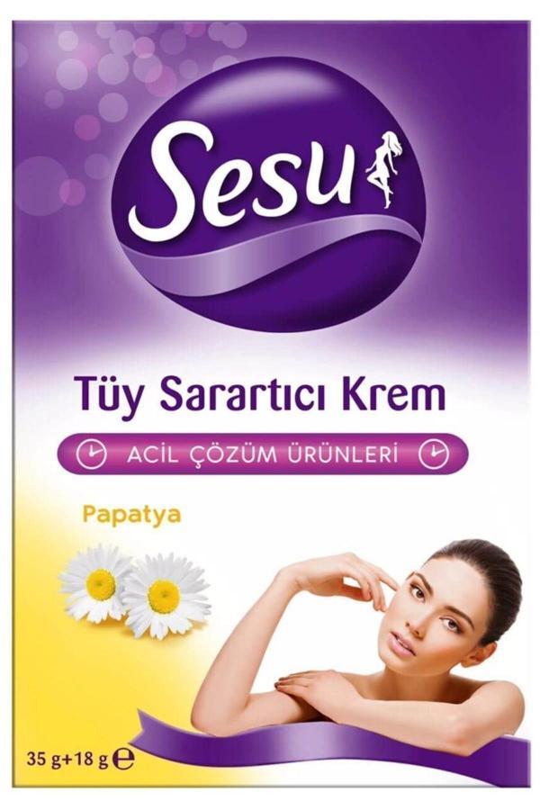 Sesu Tüy Sarartıcı Krem 35 Gr 18Gr = 53 Gr Paket 1 Adet - Image 1