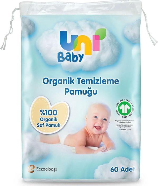 Uni Baby Bebek Temizleme Pamuğu 60 Adet - Image 1