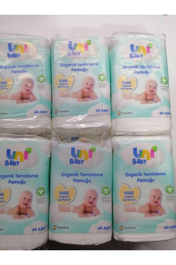 Uni Baby Bebek Temizleme Pamuğu 60 Lı X 6 Adet - Image 1