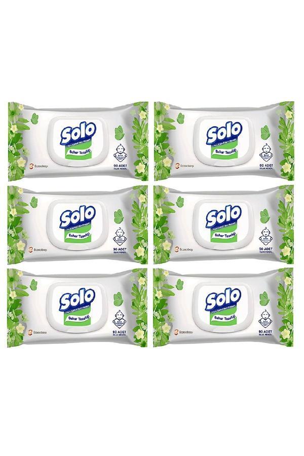 Solo Bahar Tazeliği 90 Yaprak Kapaklı X 6 Paket - Image 1