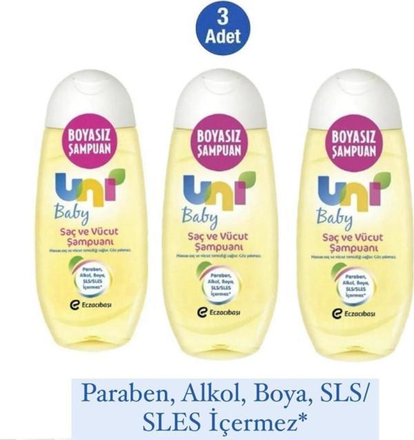 Uni Baby Boyasız Şampuan 200 Ml 3 Adet - Image 1