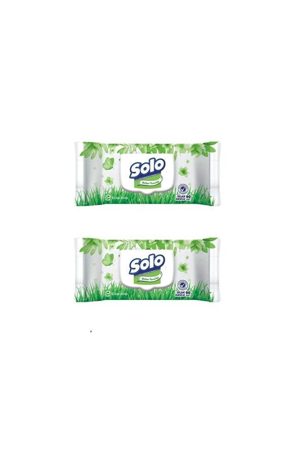 Solo Islak Havlu Bahar Tazeliği 90 Lı (2Adet) - Image 1
