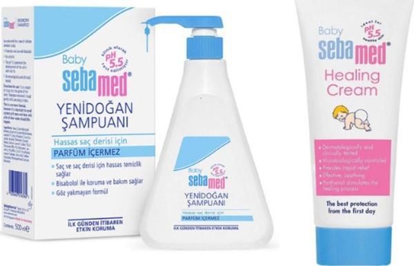 Sebamed Baby Yenidoğan Şampuanı 500 Ml- Bebe Bez Bölgesi Bakım Kremi 50 Ml - Image 1
