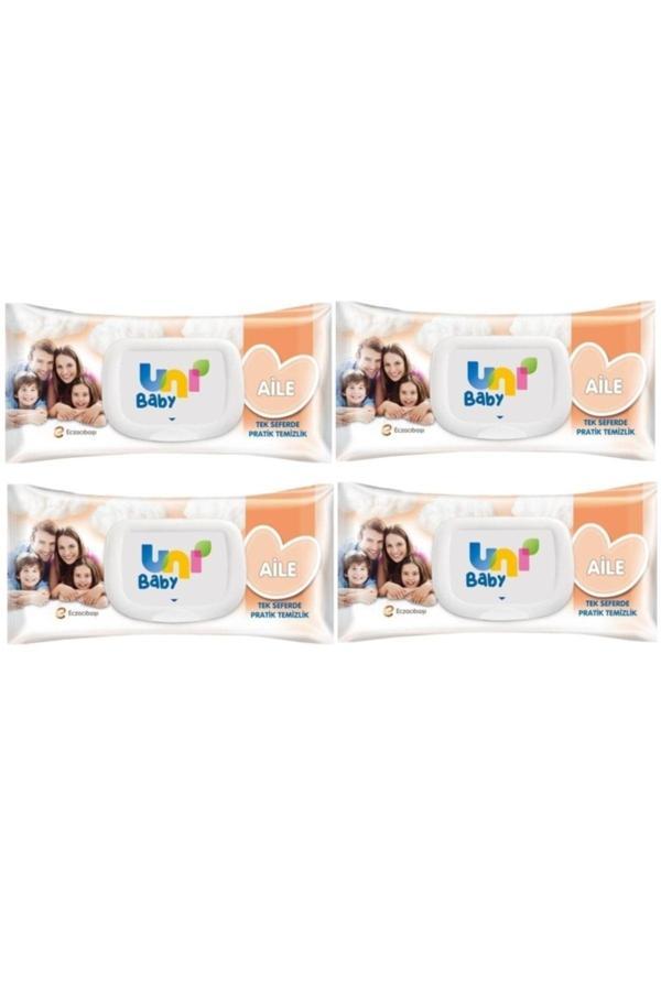 Uni Baby Islak Havlu Aile Kapaklı 90'Lı X4 - Image 1