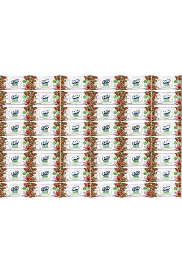 Solo Islak Havlu Mendil 50 Yaprak Elma Sirkesi & Karbonat (48 Li Set) (16Pk*3) 2400 Yaprak - Image 1