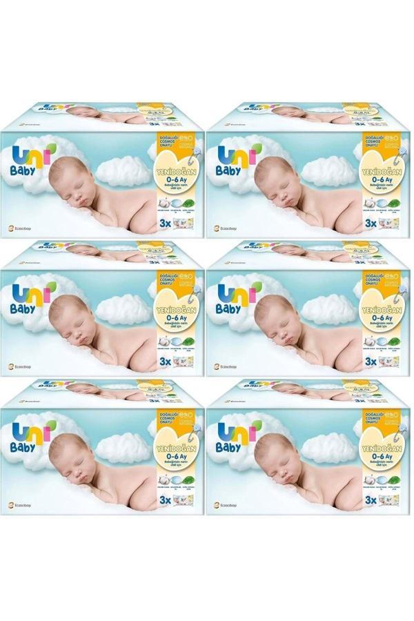 Uni Baby Islak Havlu Hassas Yeni Doğan 40 Yaprak (18 Li Set) 720 Yaprak (Narin Ciltler İçin) (6Pk*3) - Image 1