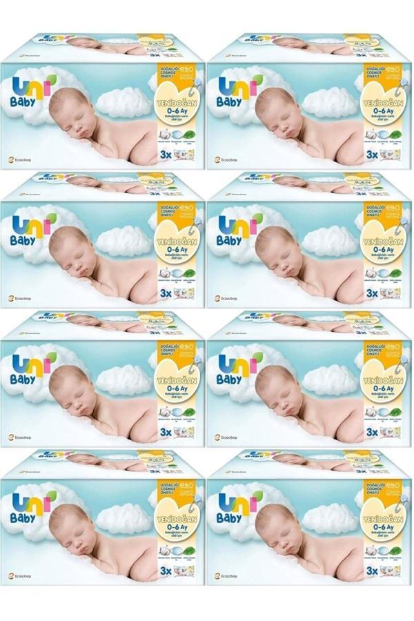 Uni Baby Islak Havlu Hassas Yeni Doğan 40 Yaprak (24 Lü Pk) 960 Yaprak (Narin Ciltler İçin) (8Pk*3) - Image 1