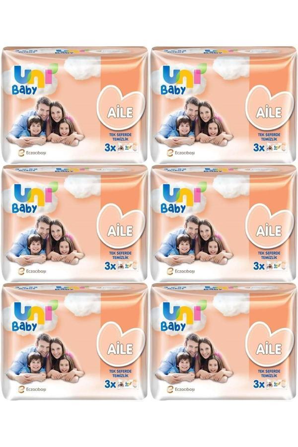 Uni Baby Islak Havlu Mendil Aile 52 Yaprak (18 Li Set) 936 Yaprak (6Pk*3) - Image 1