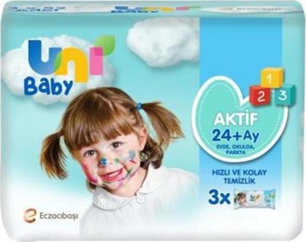 Uni Baby Islak Havlu Oyna&Öğren 3X52-Li (4'Lü) - Image 1