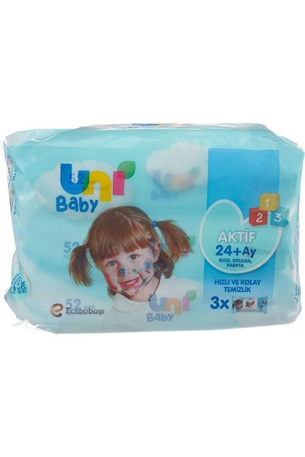 Uni Baby Islak Mendil 3X52'Li Aktif 24+Ay (2'Li) - Image 1