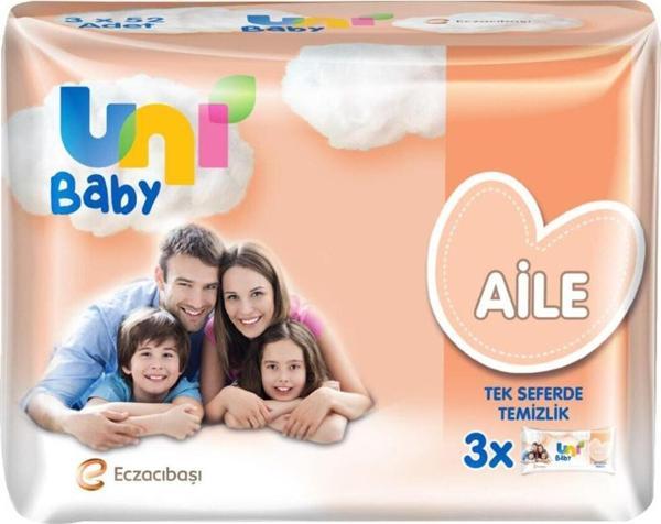 Uni Baby Islak Mendil Aile 3*52'Li - Image 1