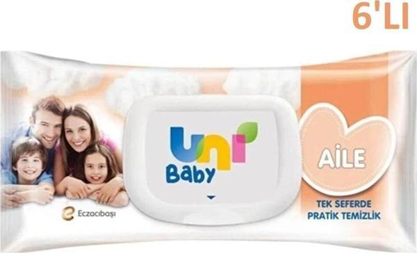 Uni Baby Islak Mendil Aile 6 Paket 540 Adet - Image 1