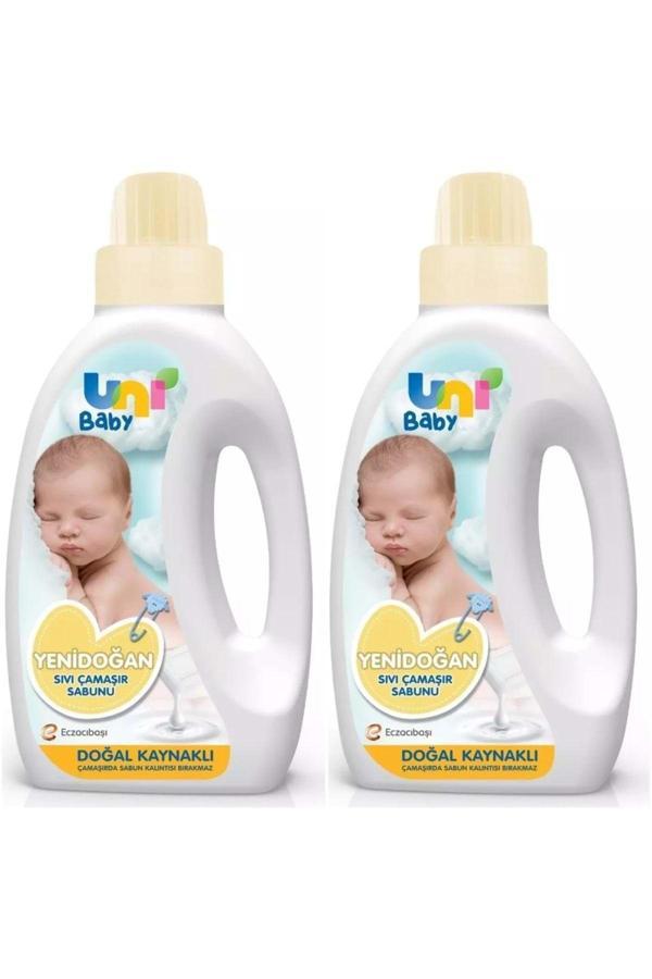 Uni Baby Yeni Doğan Çamaşır Deterjanı/Sabunu 1500Ml (Sarı) (2 Li Set) - Image 1