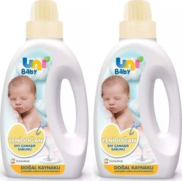 Uni Baby Yeni Doğan Çamaşır Deterjanı/Sabunu 1500Ml (Sarı) (2 Li Set) - Image 1