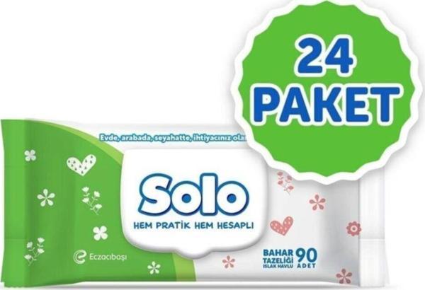 Solo Kapaklı Islak Havlu Mendil 24Lü Avantaj Paketi - Image 1