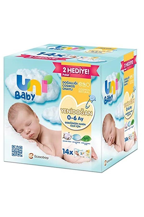 Uni Baby Yenidoğan Islak Mendil 14X40 Adet - Image 1