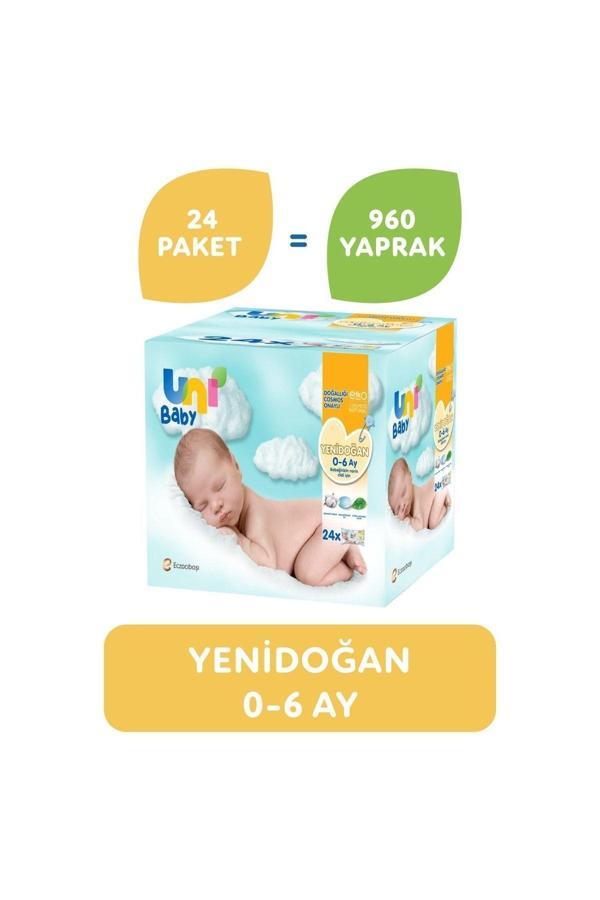 Uni Baby Yenidoğan Islak Mendil 24Lü 960 Yaprak - Image 1