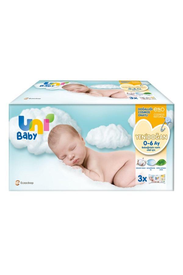 Uni Baby Yenidoğan Islak Mendil 3X40 Adet - Image 1