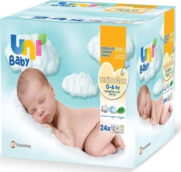 Uni Baby Yenidoğan Islak Mendil 40Lı 24 Adet - Image 1