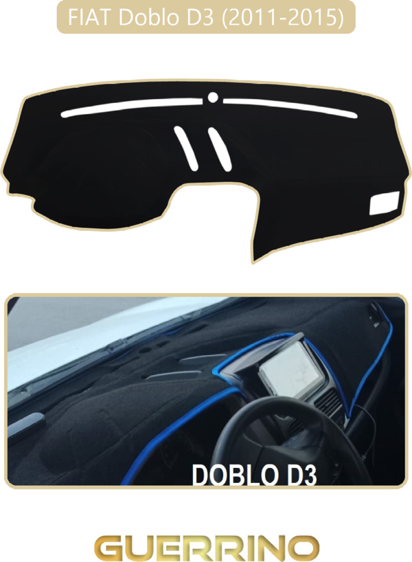 Ett Fıat Doblo D3 2010-13 Modellerine Uyguntorpido Koruma Halısı Bej Kenar  - Image 1