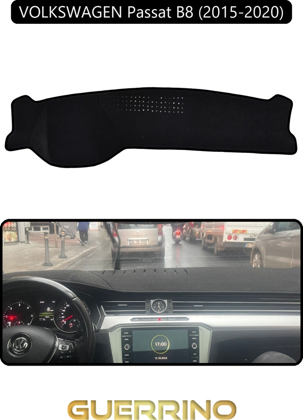 Ett Volkswagen Passat B 8 (2015-2020)Torpido Koruma Halısı Siyah Kenar  - Image 1