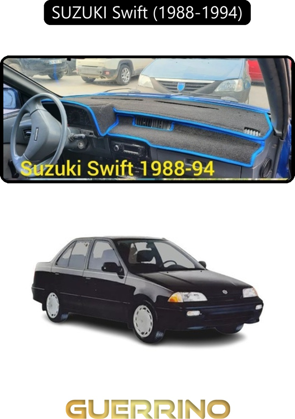 Ett Suzukı Swift  (1988-1994)Torpido Koruma Halısı Siyah Kenar  - Image 1