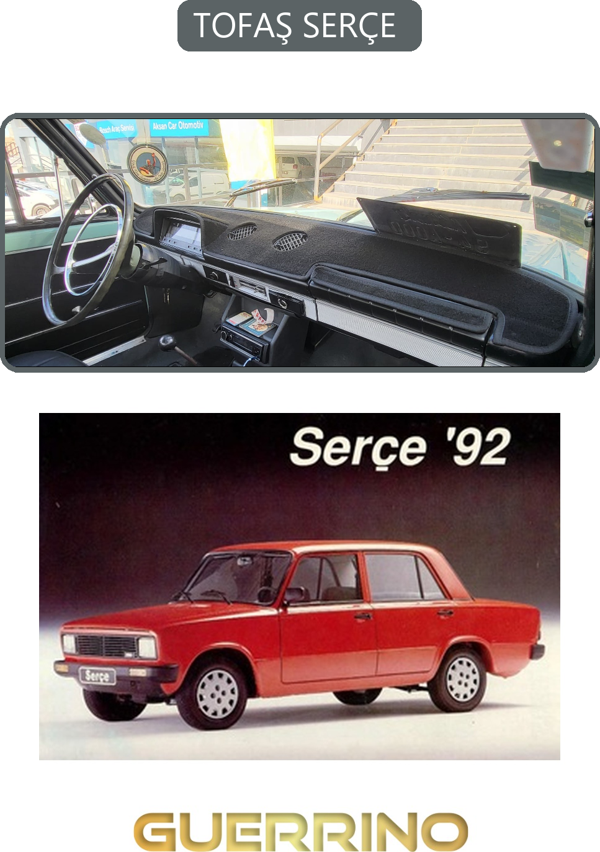 Ett Tofaş Serçe Torpido Koruma Halısı Gri Kenar  - Image 1