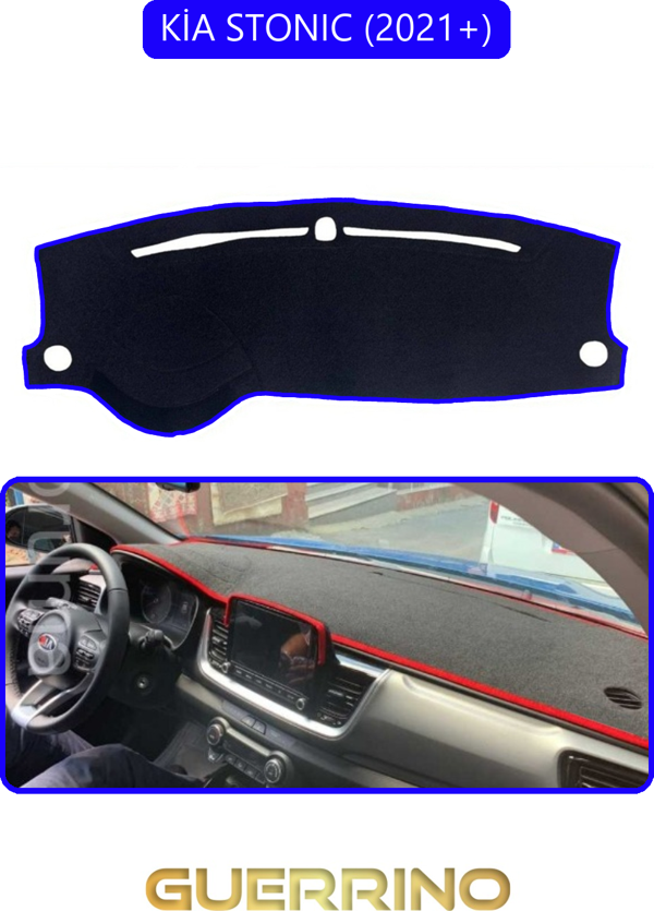 Ett Kia Stonıc 2021+Torpido Koruma Halısı Mavi Kenar  - Image 1