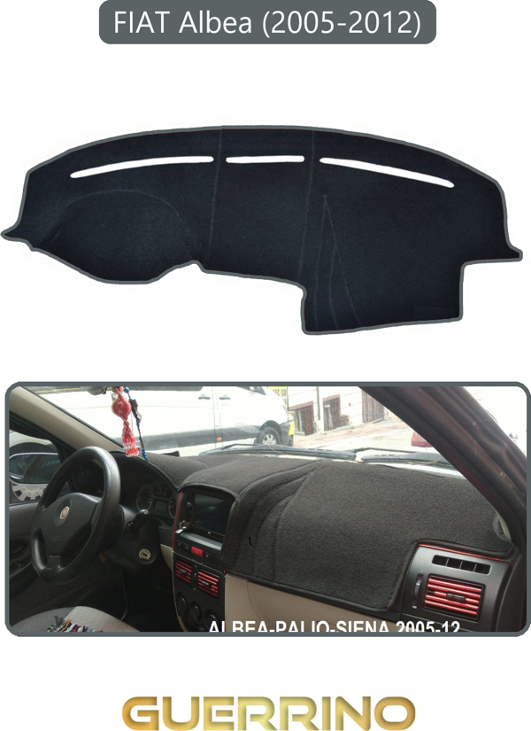 Ett Fıat Albea 2005-2012 Modellerine Uyguntorpido Koruma Halısı Gri Kenar  - Image 1