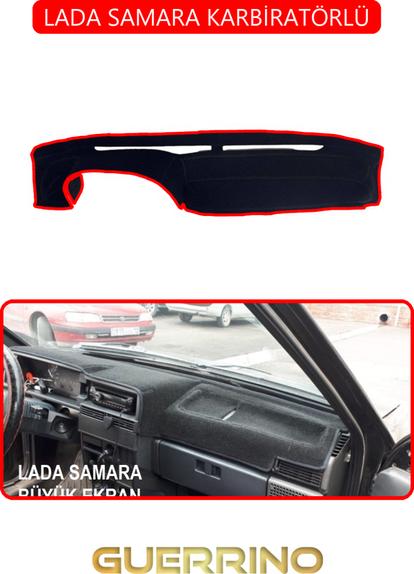 Ett Lada Samara Karbiratörlütorpido Koruma Halısı Kırmızı Kenar  - Image 1