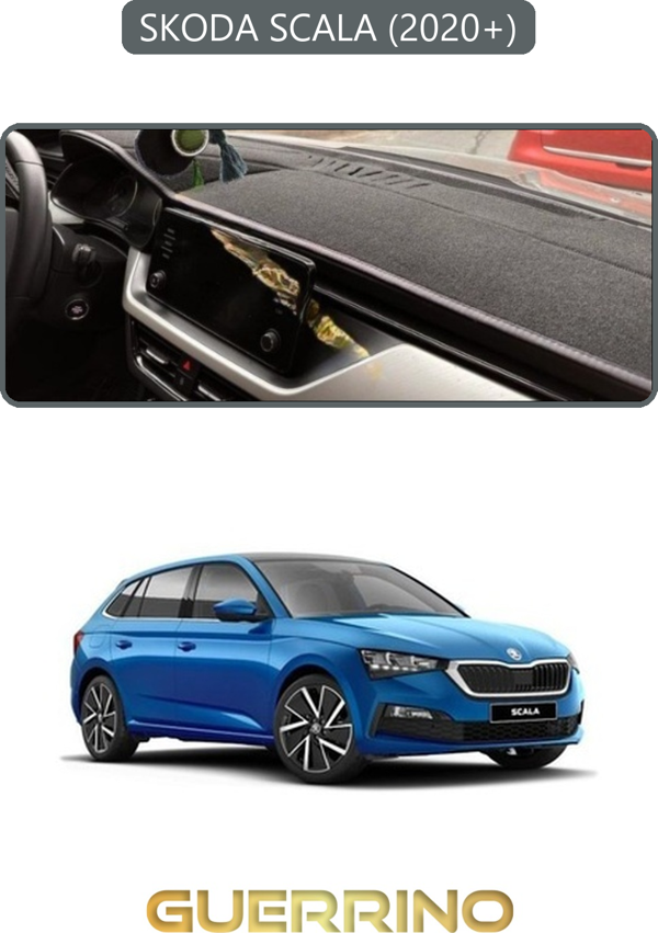 Ett Skoda Scala - Kamıq 2020+Torpido Koruma Halısı Gri Kenar  - Image 1