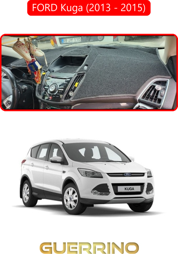 Ett Ford Kuga (2013 - 2015)Torpido Koruma Halısı Kırmızı Kenar  - Image 1