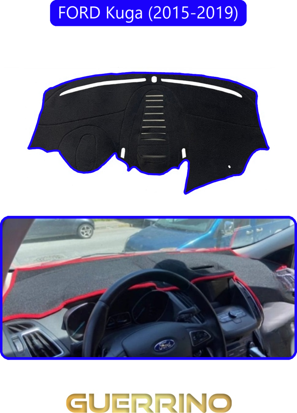 Ett Ford Kuga (2015-2019)Torpido Koruma Halısı Mavi Kenar  - Image 1