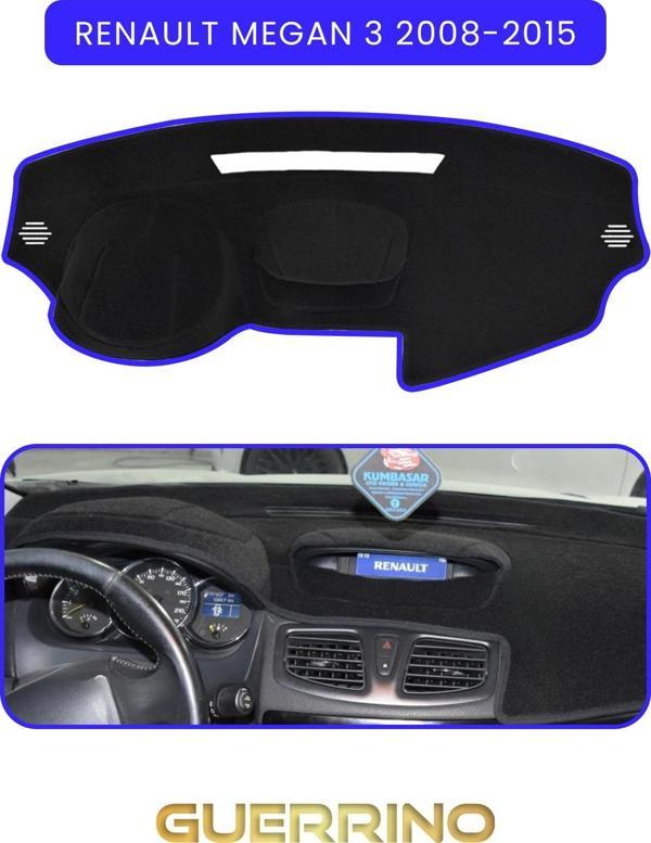 Ett Renault Megan 3 (2008-2015)Torpido Koruma Halısı Mavi Kenar  - Image 1