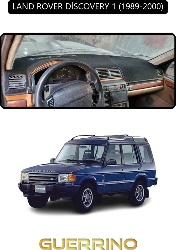 Ett Land Rover Discovery 1 1989-2000Torpido Koruma Halısı Kırmızı Kenar  - Image 1